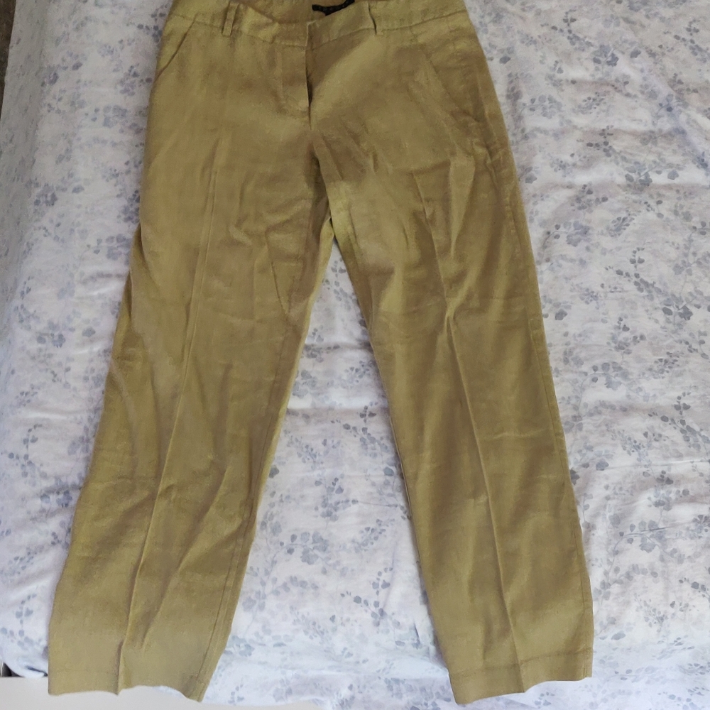 Theory linen capri pants